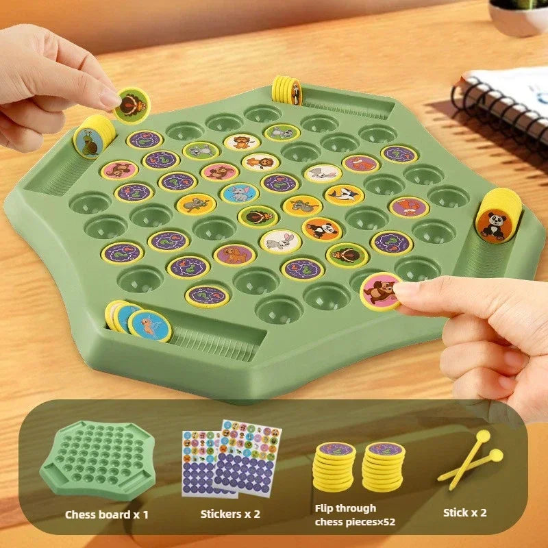 BrainFlip™ – Match Animals & Fruits for Endless Family Fun