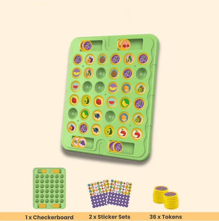 BrainFlip™ – Match Animals & Fruits for Endless Family Fun