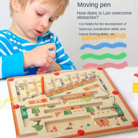 MagniMaze™ – Montessori Magnetic Rolling Ball Maze