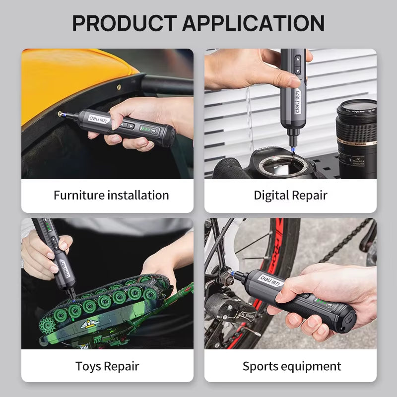 TorquePro™ Mini Electric Screwdriver Set – USB Rechargeable Precision Power Tool Kit (2000mAh)