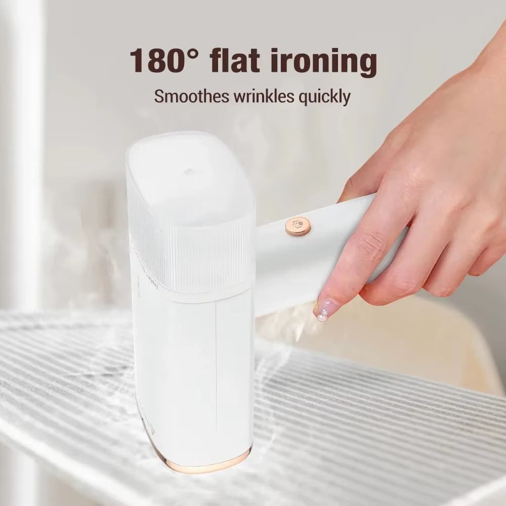 💨 SteamPro™ 1000W Portable Garment Steamer – Fast Heat, Foldable & Travel-Ready Fabric Iron with 130ml Tank