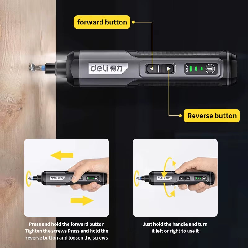 TorquePro™ Mini Electric Screwdriver Set – USB Rechargeable Precision Power Tool Kit (2000mAh)