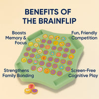 BrainFlip™ – Match Animals & Fruits for Endless Family Fun
