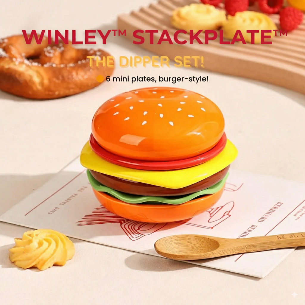Winley™ StackPlate™ – The Elegant Way to Serve Burgers & Bites