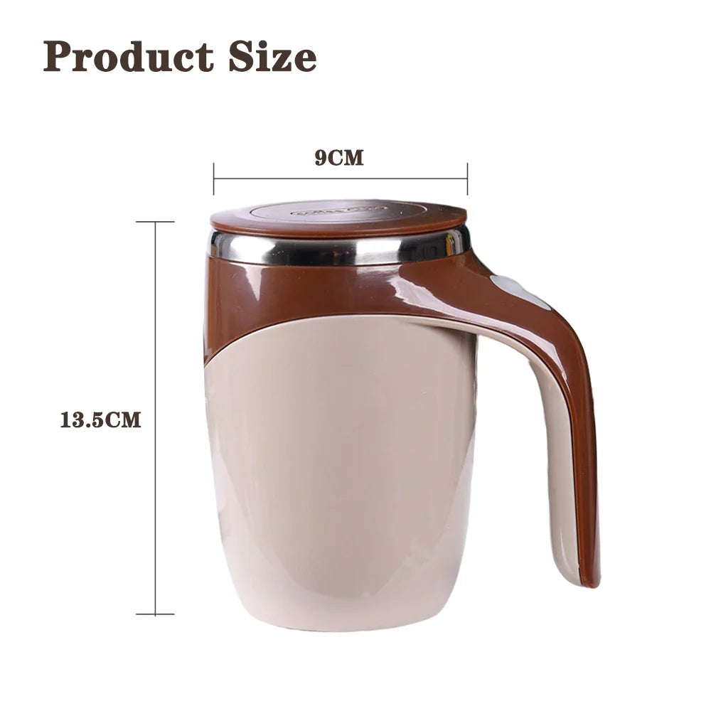☕ BrewFlow™ Magnetic Stir Mug – Perfectly Stirred Coffee at the Push of a Button