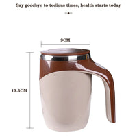 ☕ BrewFlow™ Magnetic Stir Mug – Perfectly Stirred Coffee at the Push of a Button