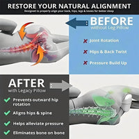 🛌 ErgoLeg™ Support Pillow – Relieve Sciatica, Hip & Back Pain 🌙✨