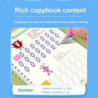 📋 Winley™ Magic Practice Groove Copybook – Master Numbers, Letters & Calligraphy with Ease!