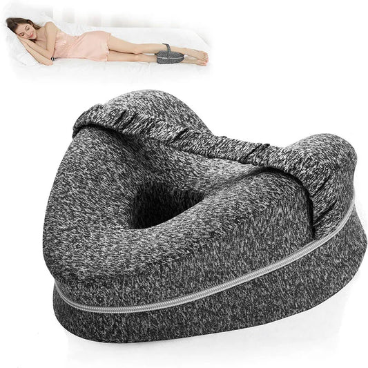 🛌 ErgoLeg™ Support Pillow – Relieve Sciatica, Hip & Back Pain 🌙✨