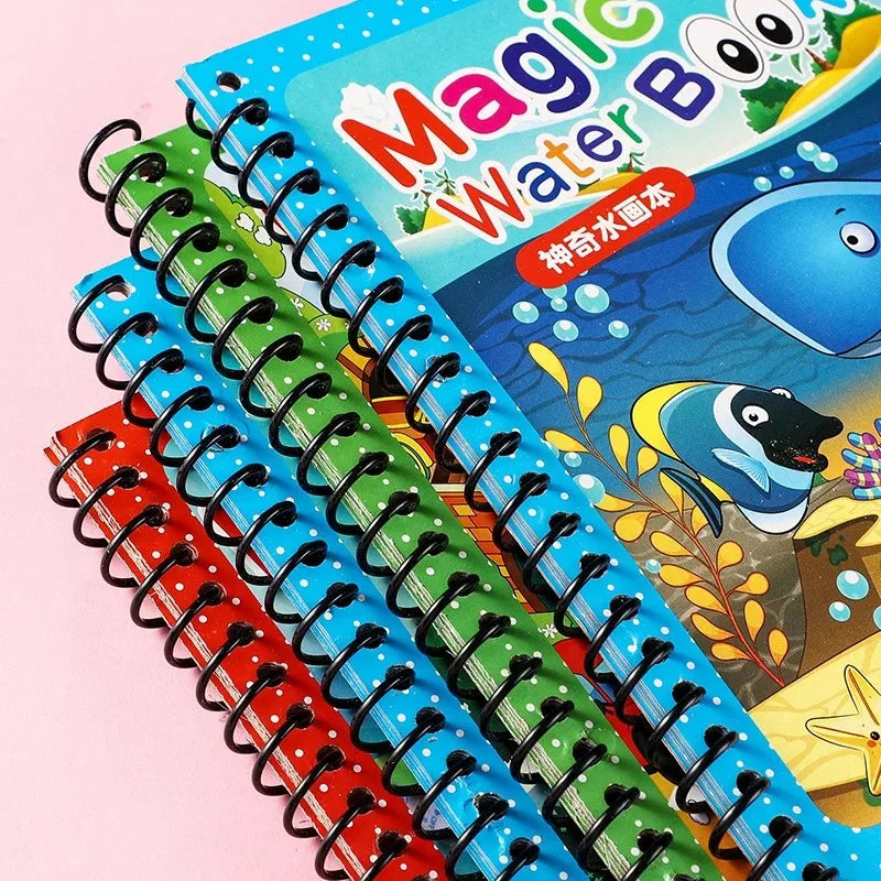 Magic Water Drawing Book – Reusable Coloring Fun for Kids | Perfect Gift for Birthdays & Holidays
