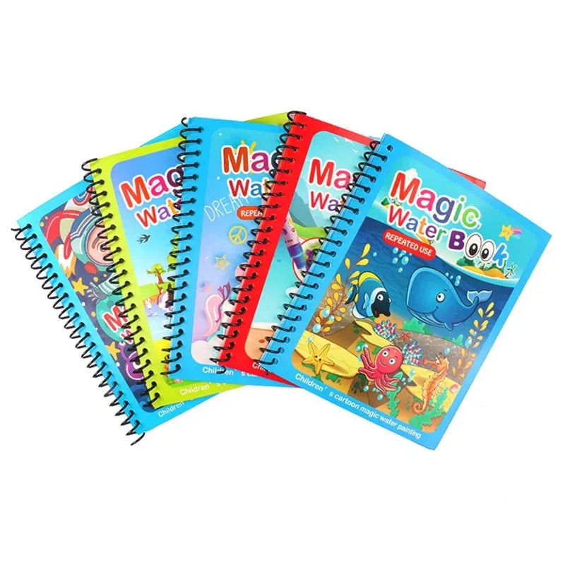 Magic Water Drawing Book – Reusable Coloring Fun for Kids | Perfect Gift for Birthdays & Holidays