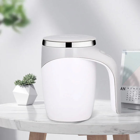 ☕ BrewFlow™ Magnetic Stir Mug – Perfectly Stirred Coffee at the Push of a Button