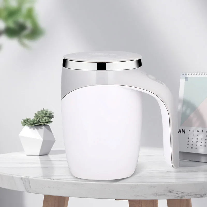 ☕ BrewFlow™ Magnetic Stir Mug – Perfectly Stirred Coffee at the Push of a Button