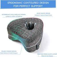 🛌 ErgoLeg™ Support Pillow – Relieve Sciatica, Hip & Back Pain 🌙✨
