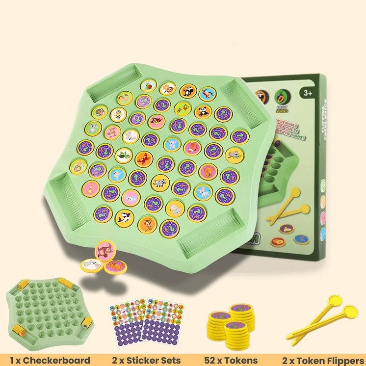 BrainFlip™ – Match Animals & Fruits for Endless Family Fun