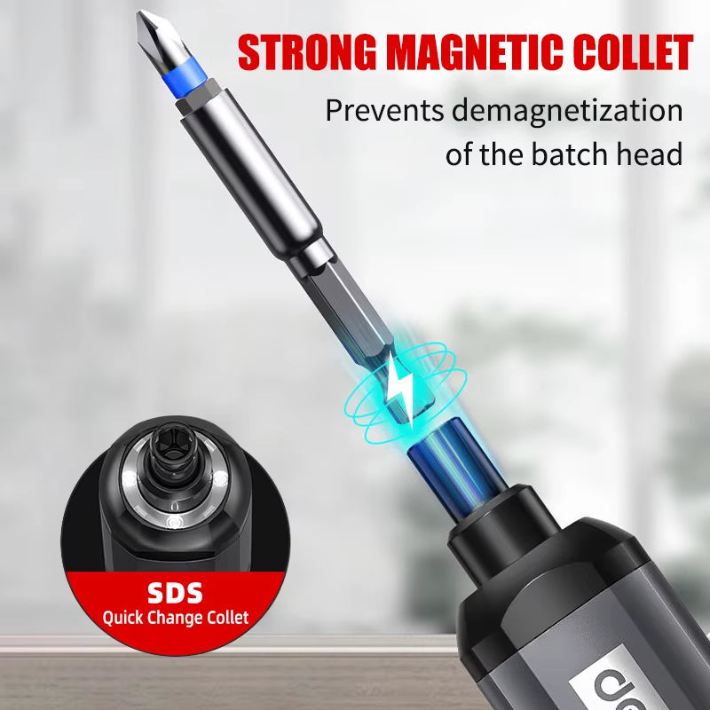 TorquePro™ Mini Electric Screwdriver Set – USB Rechargeable Precision Power Tool Kit (2000mAh)